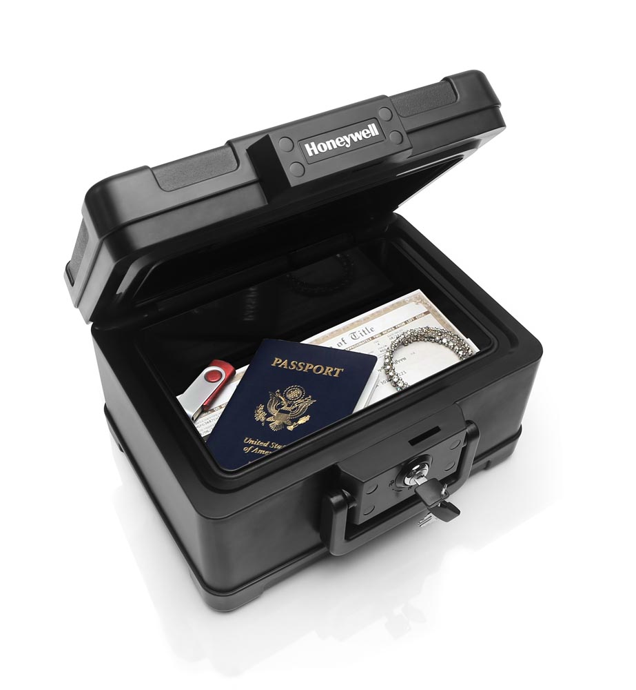 Honeywell Lightweight 30 Minute Fire Safe and Waterproof Chest with Carry Handle - 1502 (.15 cu ft.) - Image 2