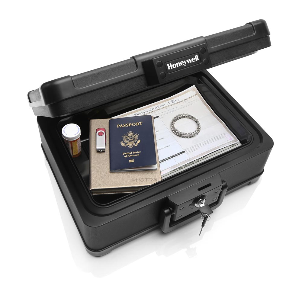Honeywell 30 Minute Fire Resistant and Waterproof Safe Box with Carry Handle - 1503 (.24 cu ft.) - Image 3