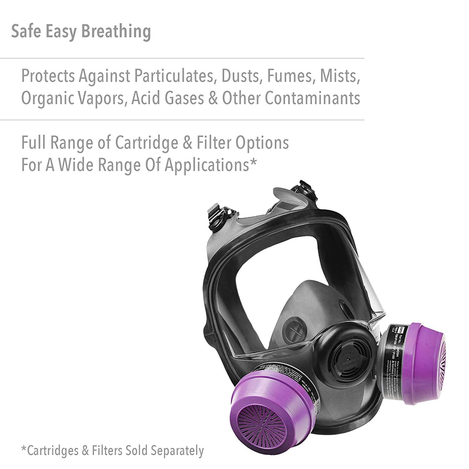 Honeywell North 5400 Series Full Face Respirator with Welding Attachment - Image 5