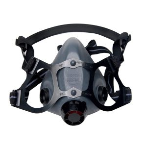 Honeywell North 550030M Half Mask Respirator with Dual Cartridge Connectors for N Series Filters, Medium