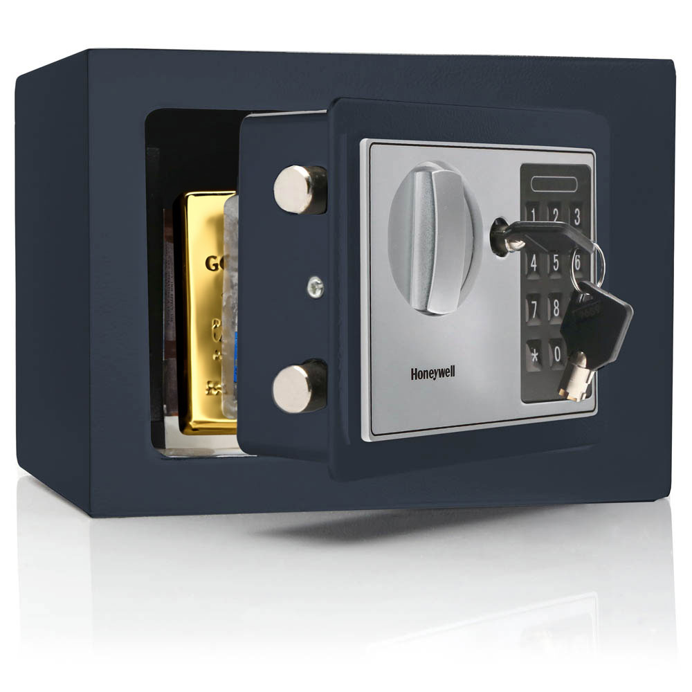 Honeywell 5605B Compact Steel Digital Security Box - Navy (.15 cu ft.) - Image 3