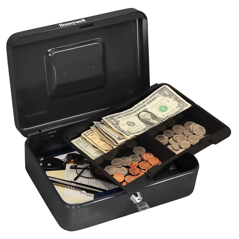 Honeywell 6202 Small Steel Cash Box (1 Bill/3 Coin Slots) - Image 3
