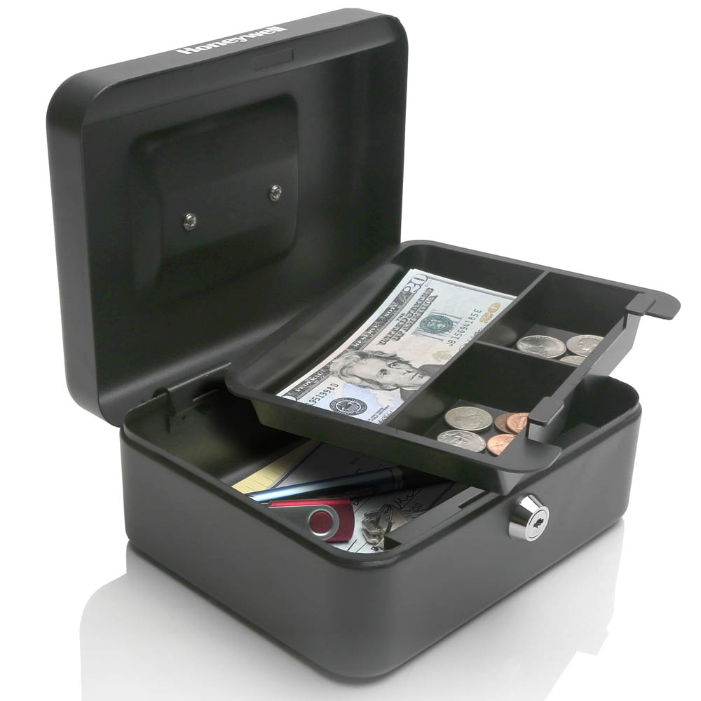 Honeywell 6202 Small Steel Cash Box (1 Bill/3 Coin Slots) - Image 4