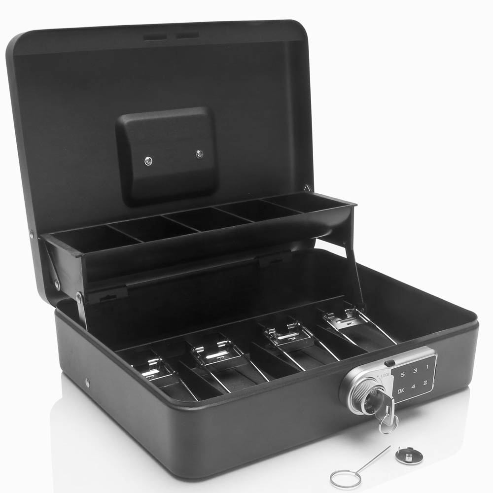 Honeywell 6213DG Digital Tiered Cash Box with Touchpad Lock (4 Bill/5 Coin Slots) - Image 3