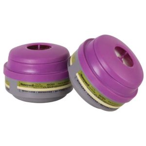 Honeywell North Chlorine/Mercury Vapor Respirator Cartridge and P100 Filter, 2 Pack - 75852P100L