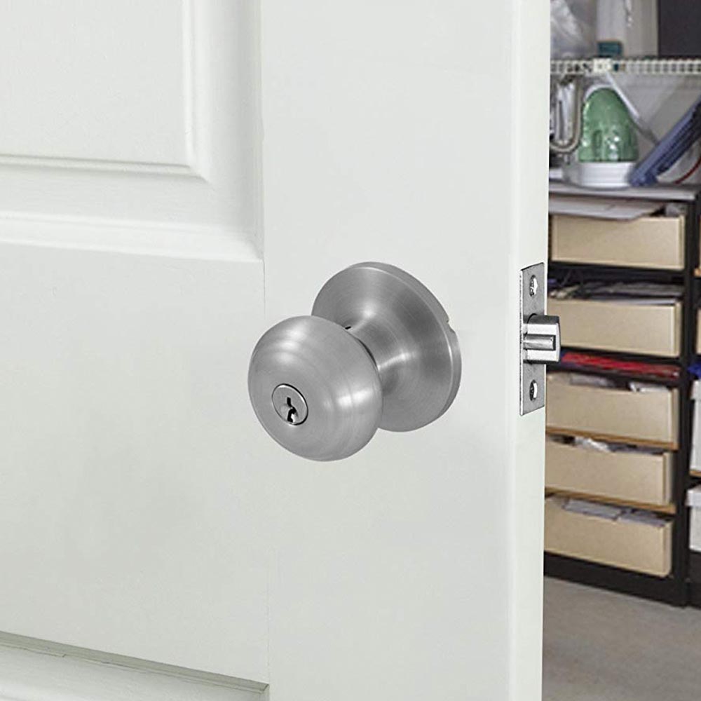 Honeywell Classic Entry Door Knob, Satin Nickel, 8101301 - Image 2