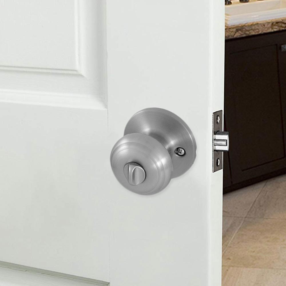 Honeywell Classic Privacy Door Knob, Satin Nickel, 8101302 - Image 2