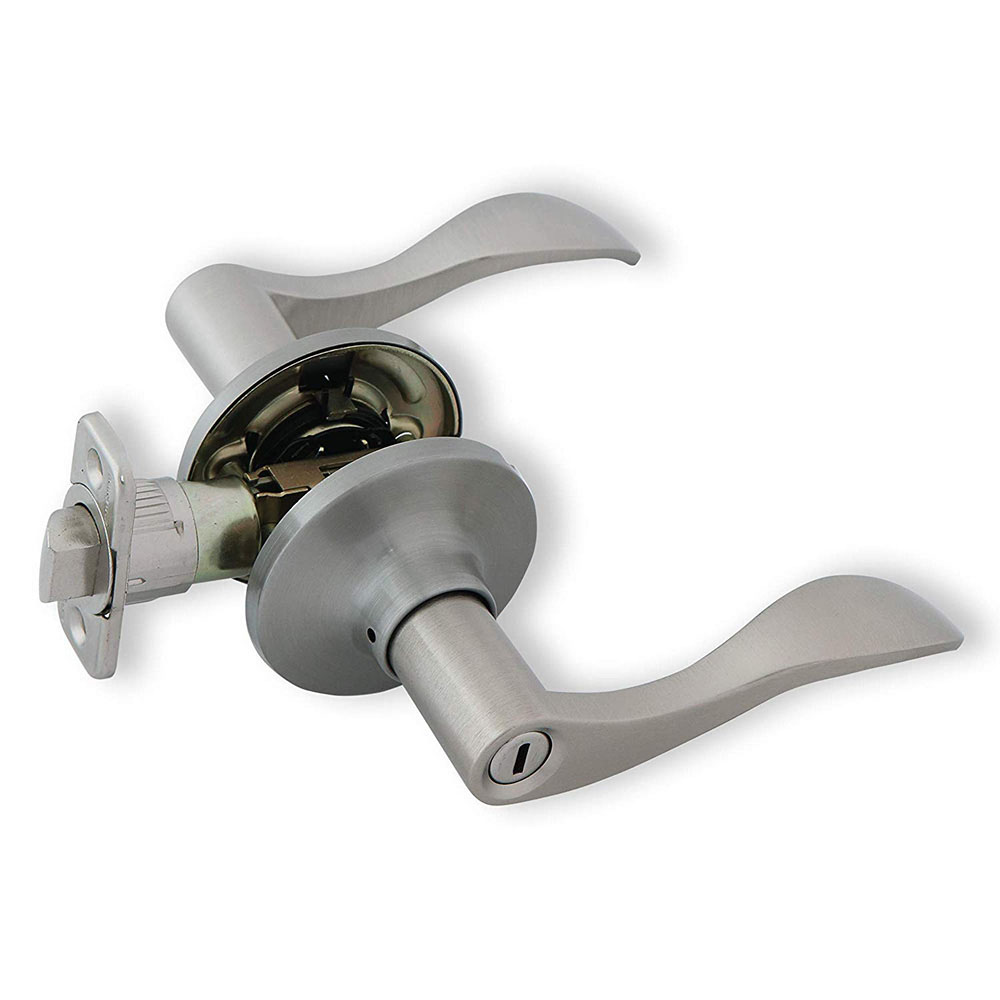 Honeywell Wave Privacy Door Lever, Satin Nickel, 8106302 - Image 2