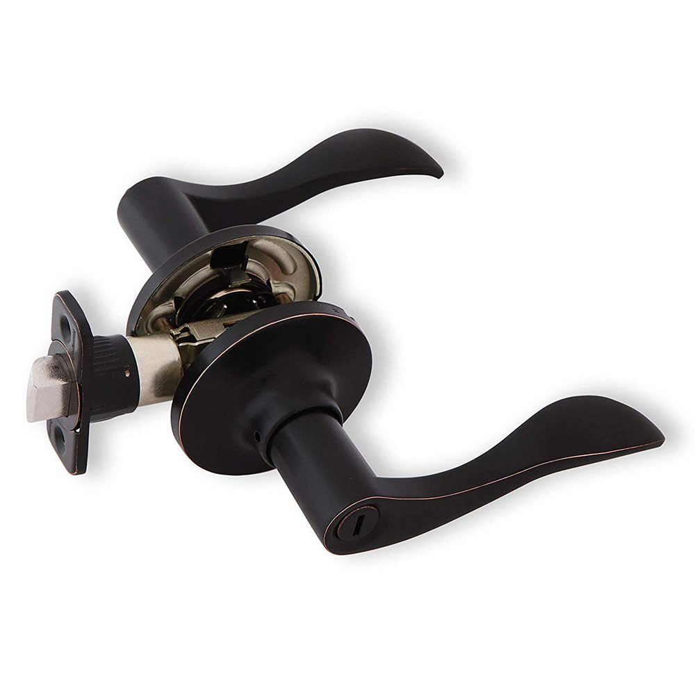 Honeywell Wave Privacy Door Lever, Oil Rubbed Bronze, 8106402 - Image 2