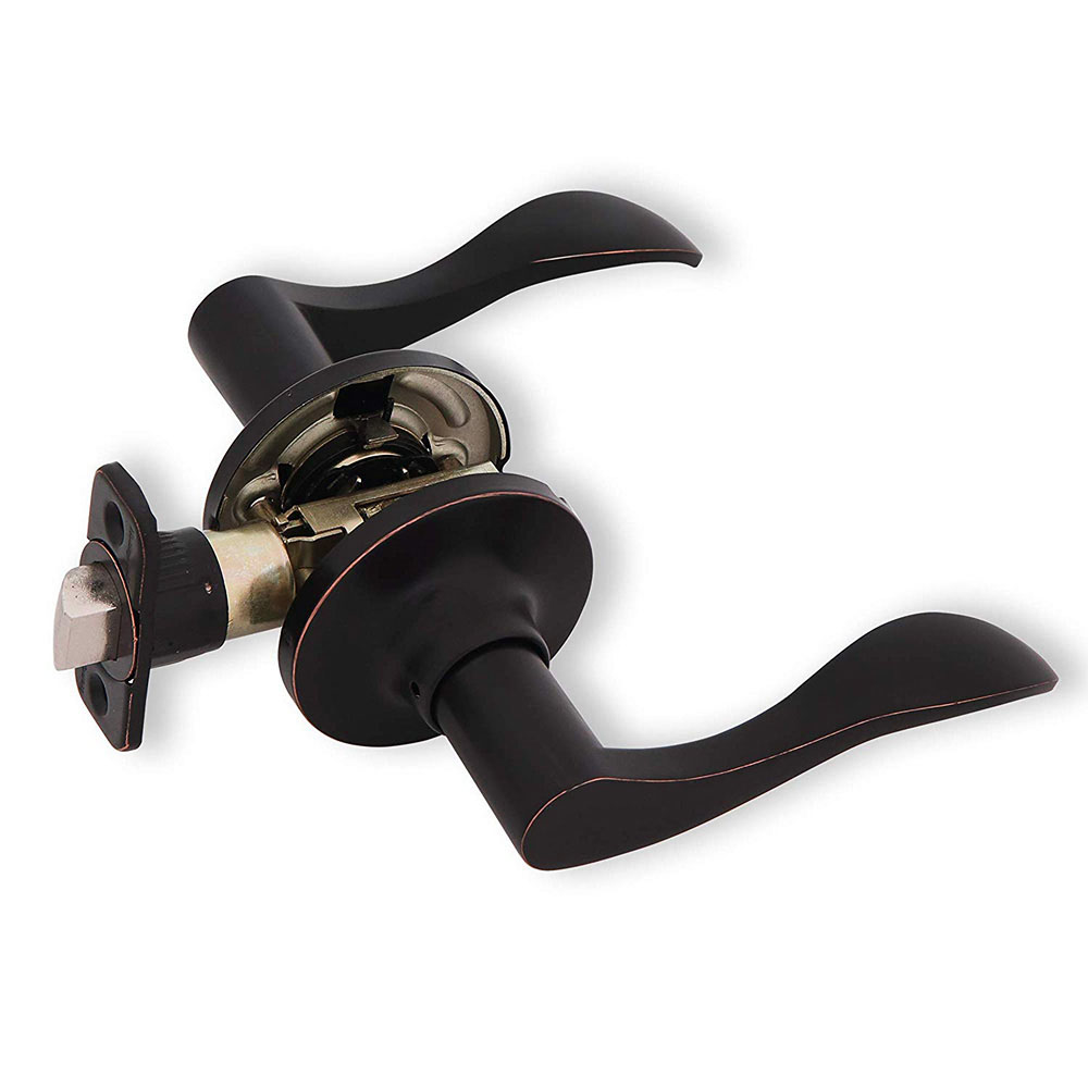 Honeywell Wave Passage Door Lever, Oil Rubbed Bronze, 8106403 - Image 3