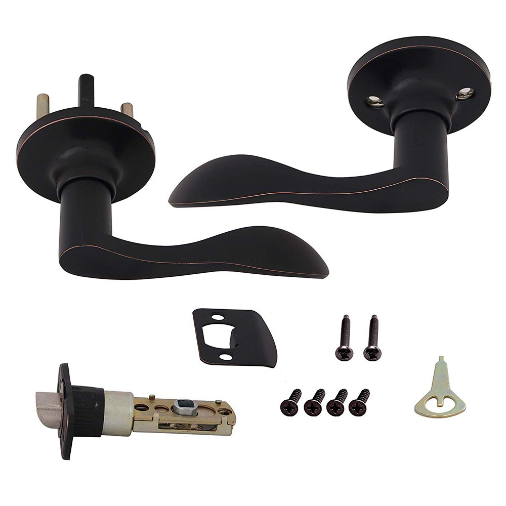 Honeywell Wave Passage Door Lever, Oil Rubbed Bronze, 8106403 - Image 4