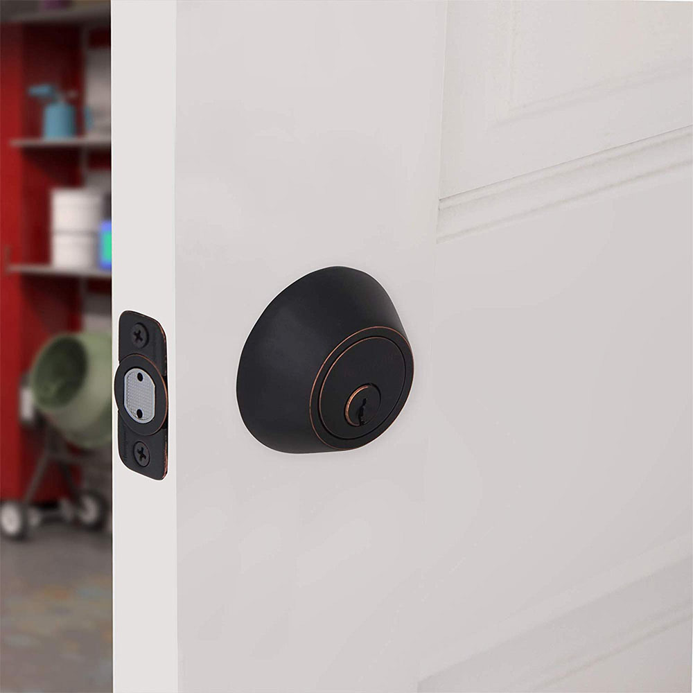 Honeywell Single Cylinder Deadbolt, Oil Rubbed Bronze, 8111409 - Image 2