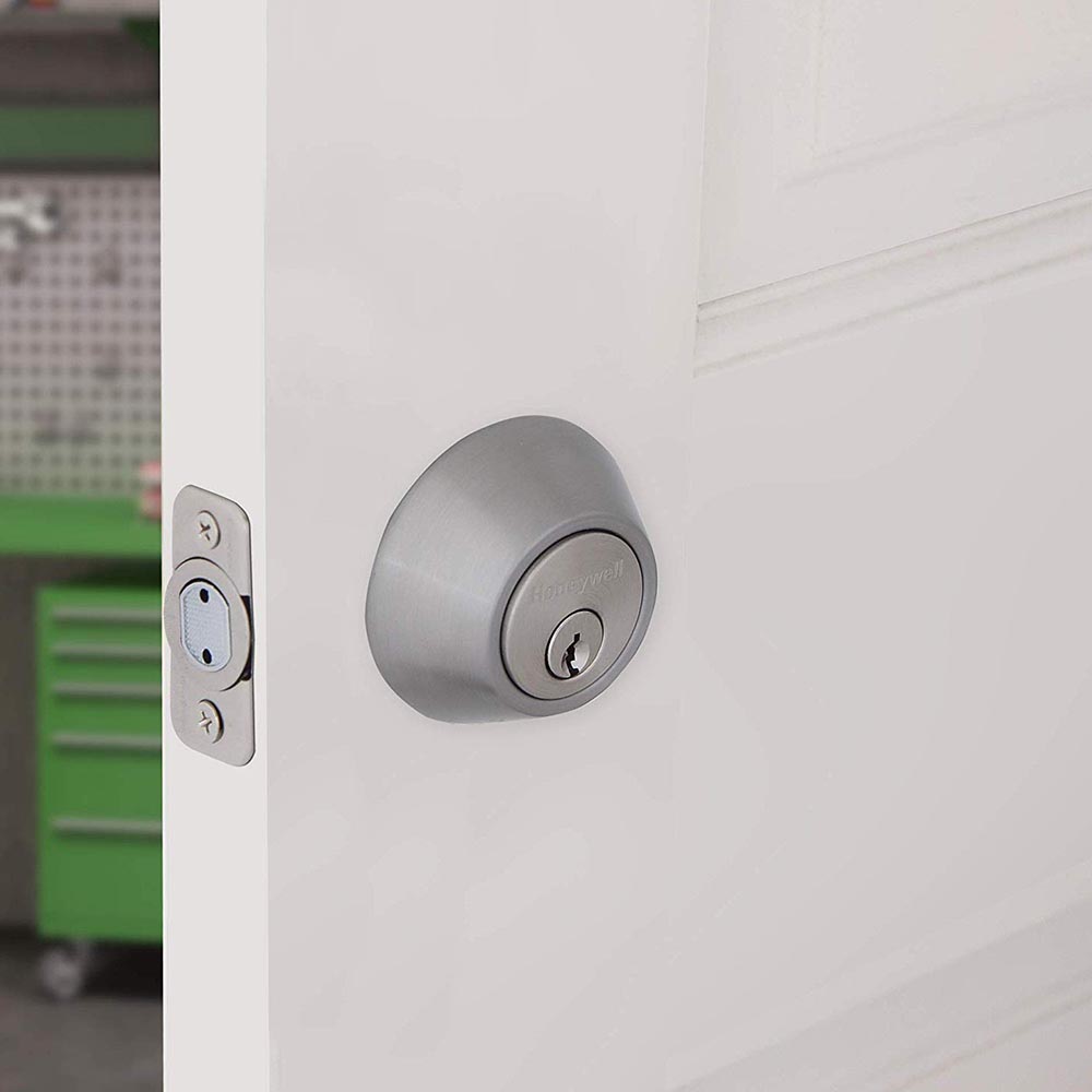 Honeywell Double Cylinder Deadbolt, Satin Nickel, 8112309 - Image 2