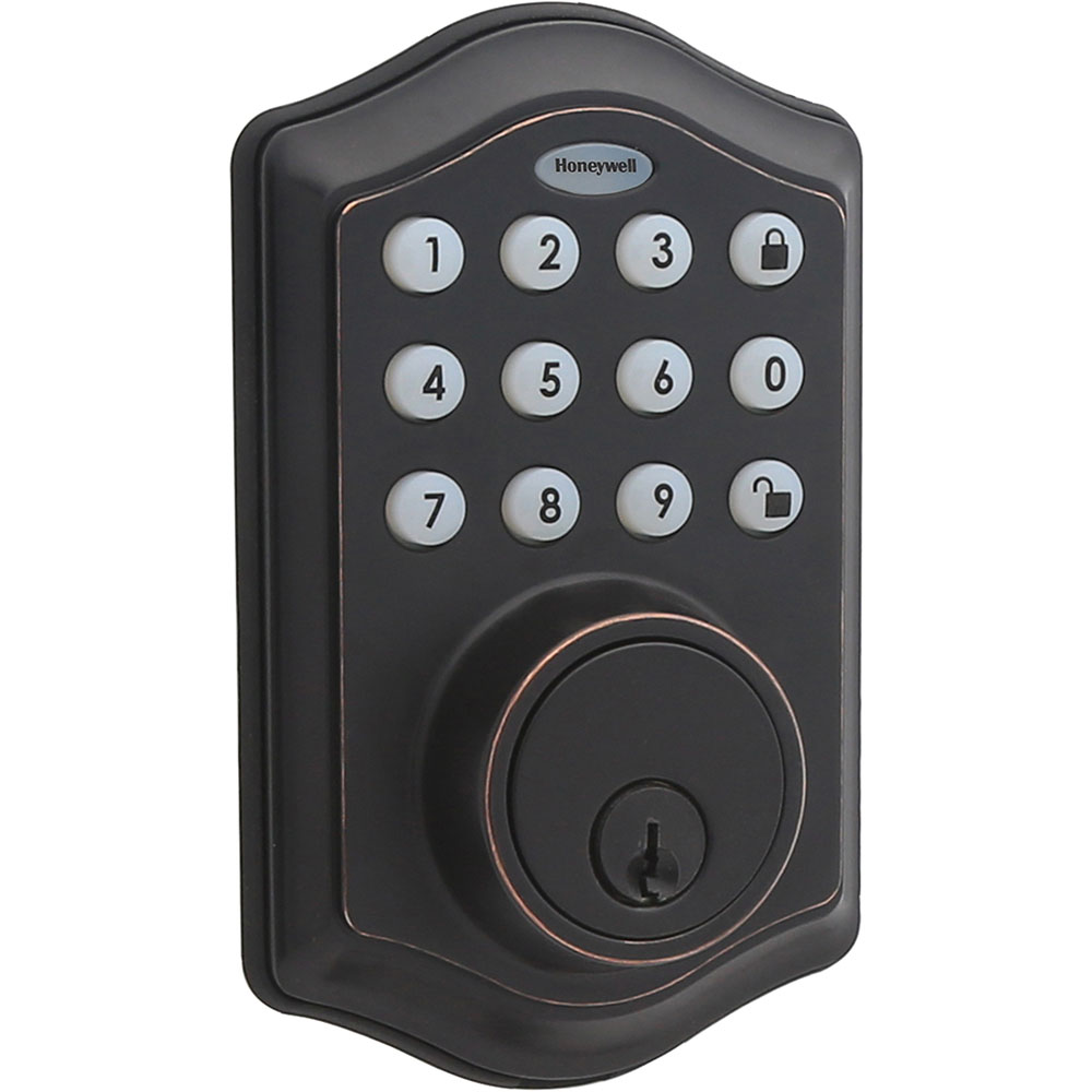 Honeywell Electronic Deadbolt Door Lock with Keypad in Oil Rubbed Bronze, 8712409 - Image 2