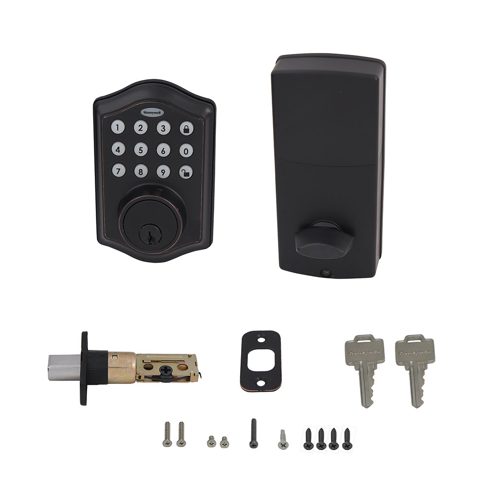 Honeywell Electronic Deadbolt Door Lock with Keypad in Oil Rubbed Bronze, 8712409 - Image 3