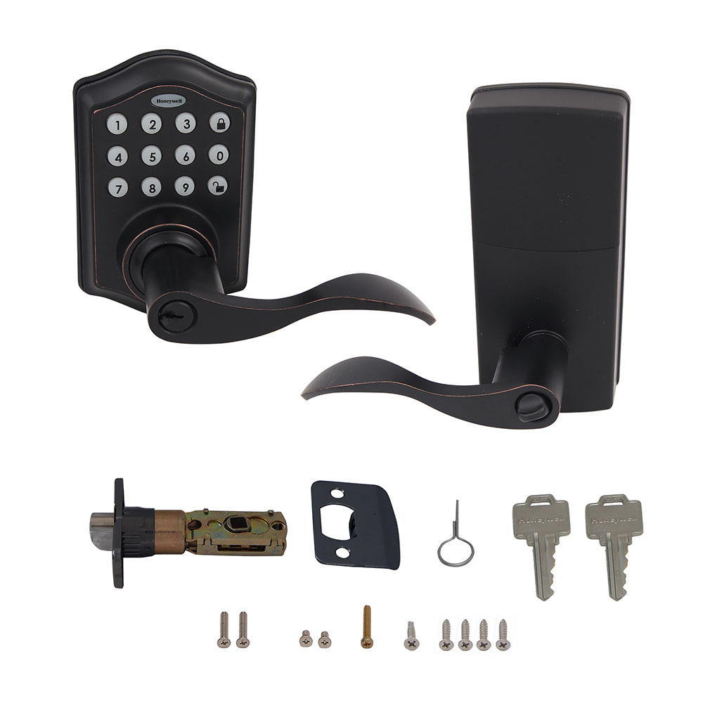 Honeywell Electronic Entry Lever Door Lock with Keypad in Oil Rubbed Bronze, 8734401 - Image 2