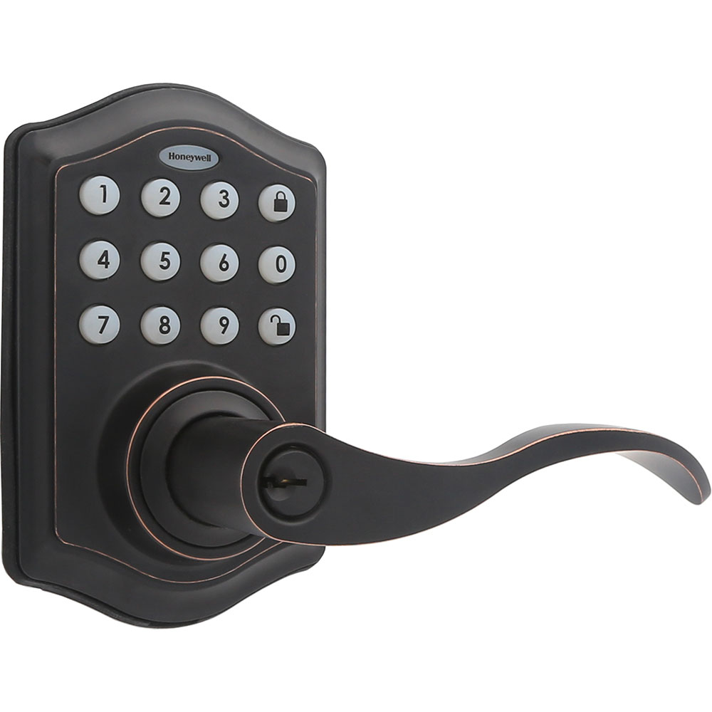Honeywell Electronic Entry Lever Door Lock with Keypad in Oil Rubbed Bronze, 8734401 - Image 3