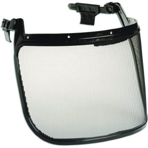 North by Honeywell Black Metal Face Shield Screen with Integrated Adapters - FS03-H5