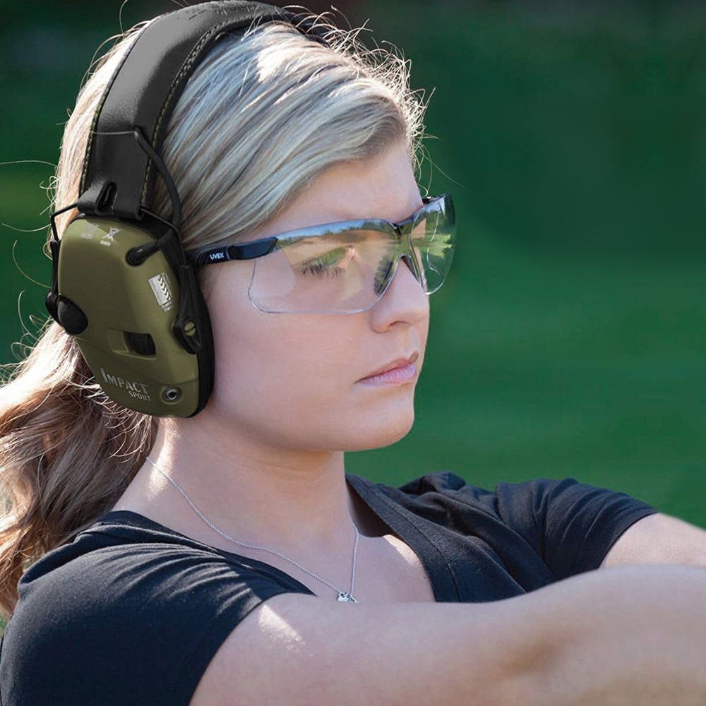 Howard Leight by Honeywell Impact Sport Sound Amplification Electronic Shooting Earmuff, Hunter Green - R-01526 - Image 7