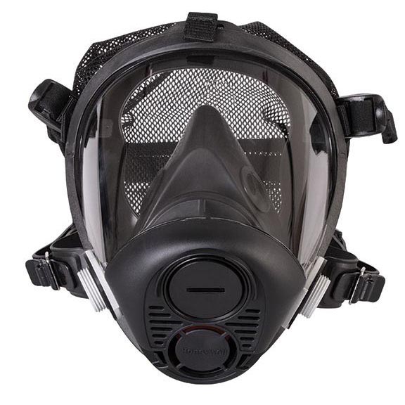 Honeywell RU6500 Series Silicone Full Facepiece Respirator with Mesh Headnet - Image 2