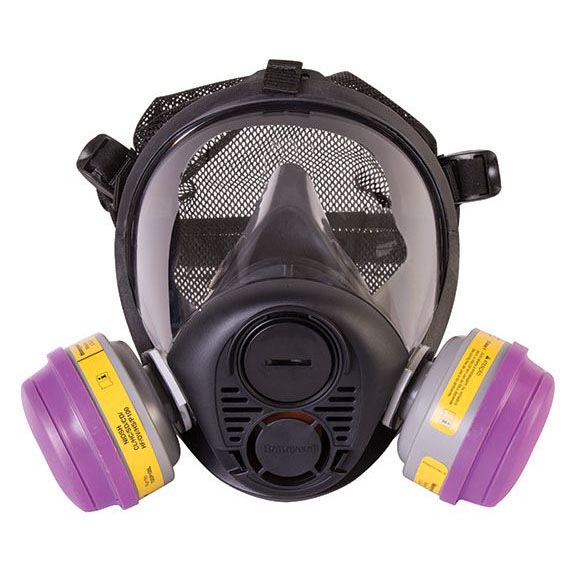 Honeywell RU6500 Series Silicone Full Facepiece Respirator with Mesh Headnet - Image 3