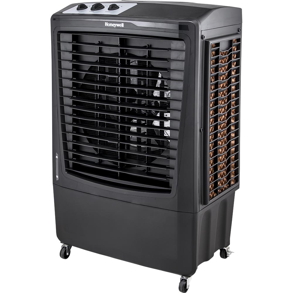 Honeywell CO610PM Outdoor Evaporative Air Cooler and Fan, 2669 CFM for Large Spaces - 14 Gallon Tank, Black - Image 2