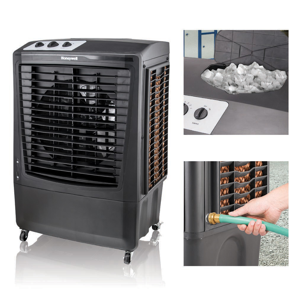 Honeywell CO610PM Outdoor Evaporative Air Cooler and Fan, 2669 CFM for Large Spaces - 14 Gallon Tank, Black - Image 6