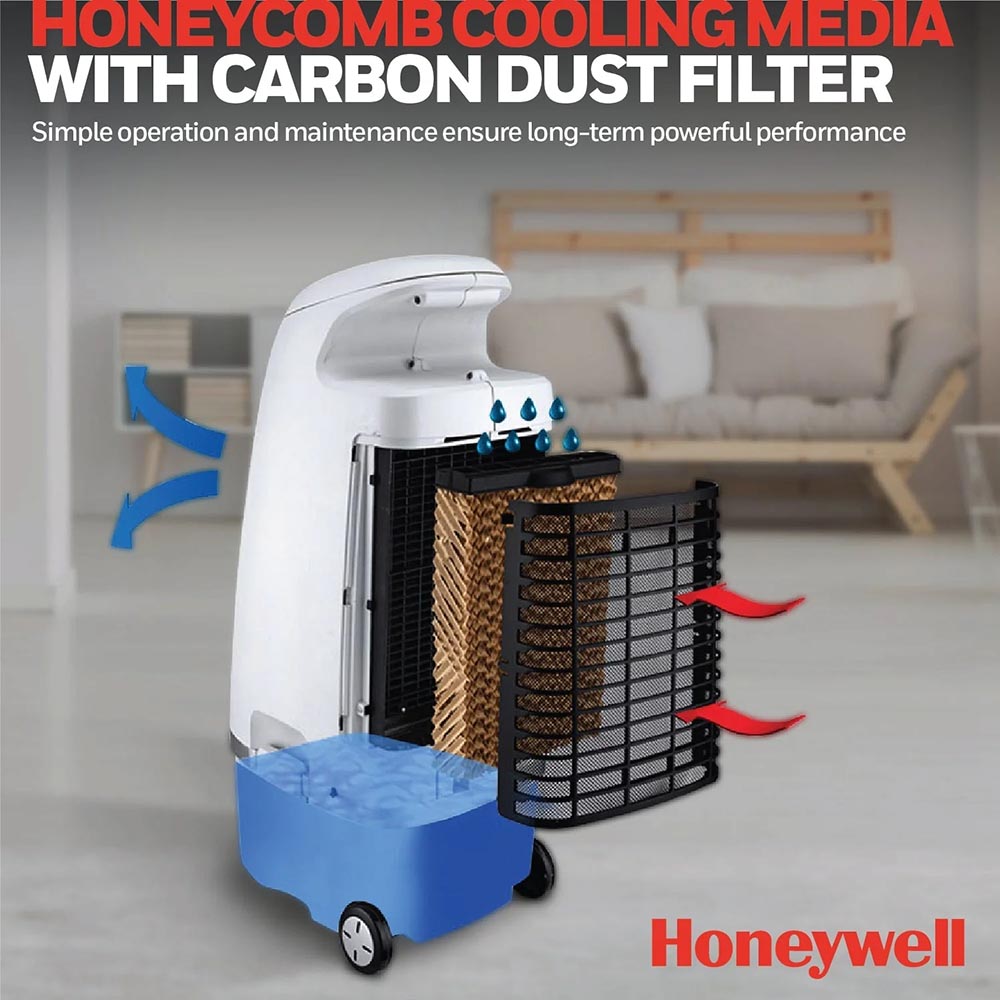 Honeywell CS10PE Spot Evaporative Air Cooler with Detachable Tank, 459 CFM for Small Spaces - White - Image 3