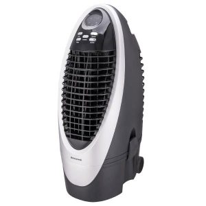 Honeywell CS10XE Evaporative Air Cooler for Indoor Use, 300 CFM - 2.6 Gallon Tank, White-Gray