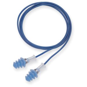 Honeywell Howard Leight Fusion Tapered TPE Steel Detectable Corded Earplugs, 1000 Pairs