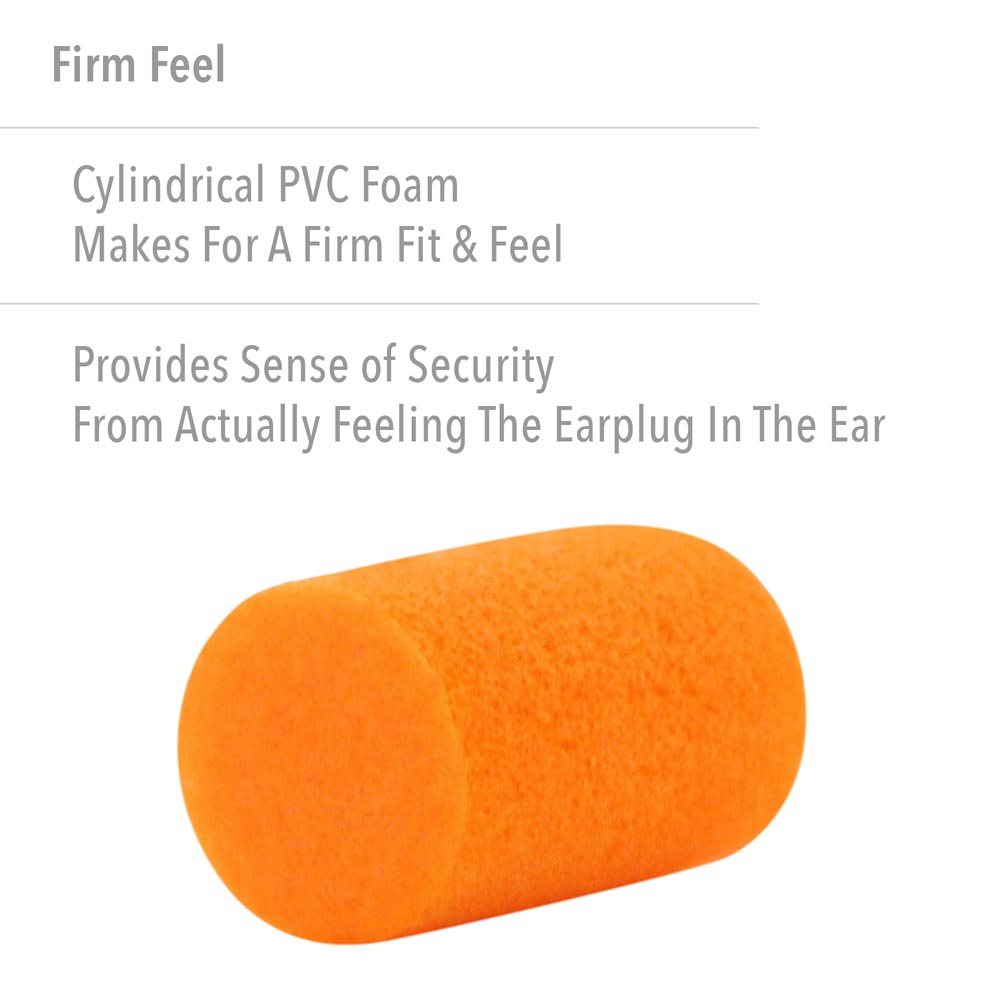 Howard Leight Firm Fit Disposable Foam Earplugs, Polybag, 200-Pairs - Image 3