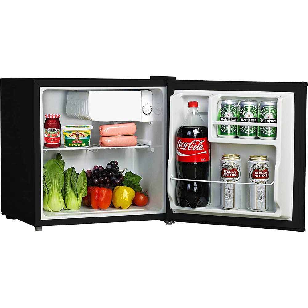 Honeywell Compact Refrigerator 1.6 Cu Ft Mini Fridge with Freezer, Black - H16MRB - Image 3