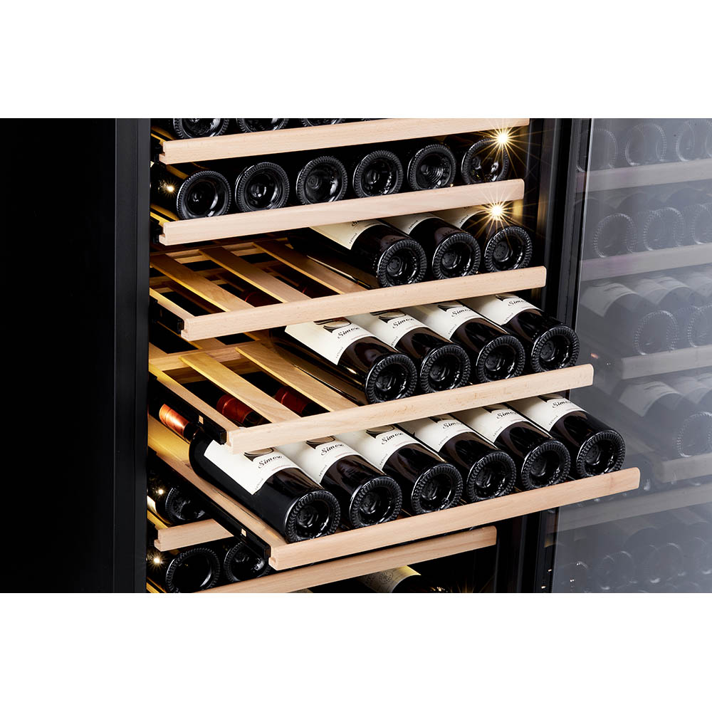 Honeywell 174 Bottle Large Freestanding Dual Zone Compressor Wine Cooler Refrigerator with Touch Controls, Stainless Steel - H174WCS - Image 3