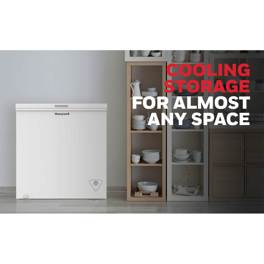 Honeywell 3.5 Cu Ft Chest Freezer with Removable Storage Basket, White - H35CFW - Image 5