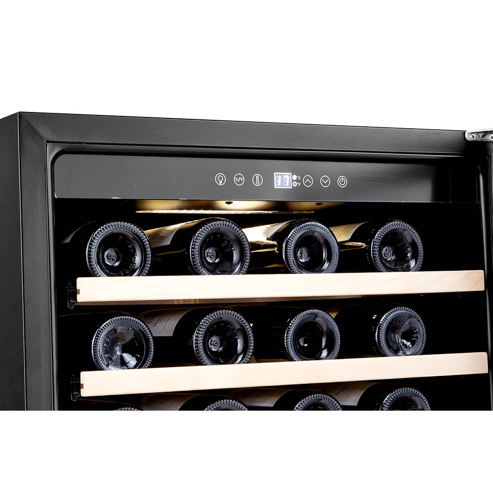 Honeywell 46 Bottle Wine Cooler Refrigerator with Touch Controls, Stainless Steel - H46WCS-1 - Image 4