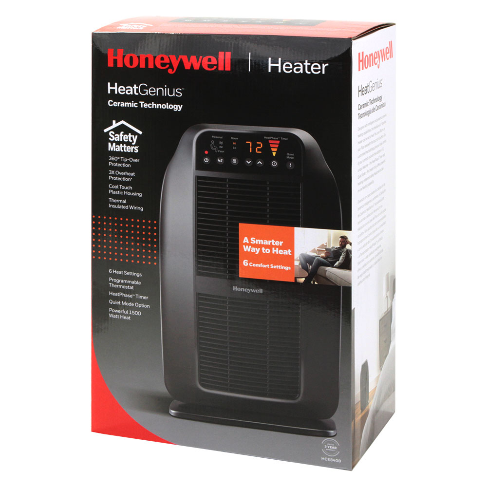 Honeywell Heat Genius Ceramic Portable Heater, HCE840B - Image 2