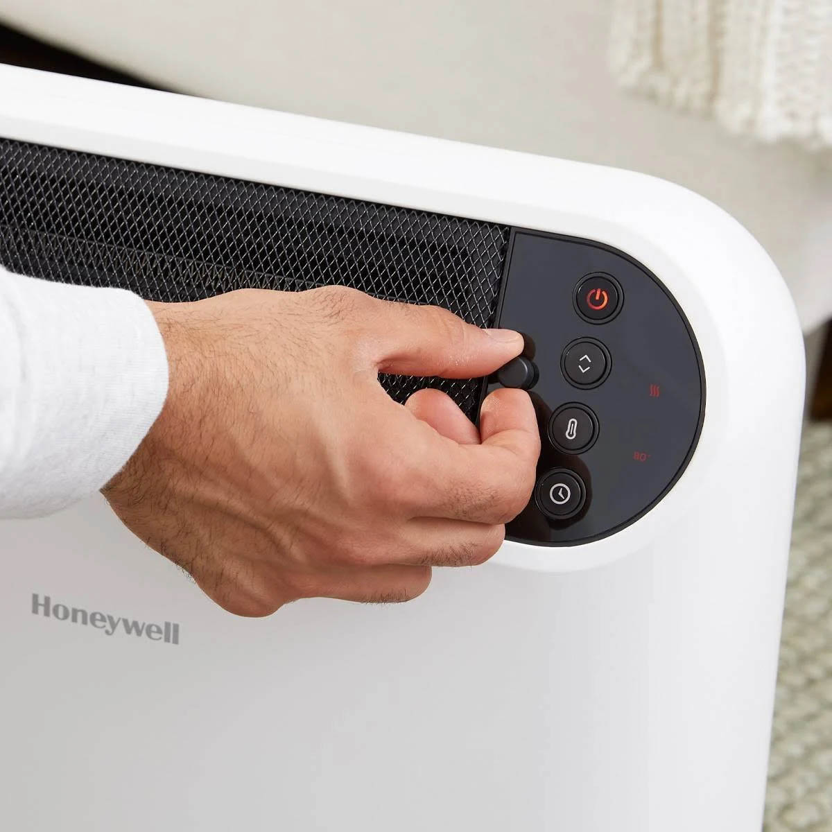 Honeywell ThermaWave 6 Ceramic Heater With Programmable Thermostat - White, HCE870W - Image 8