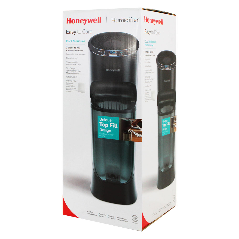 Honeywell Top Fill Cool Moisture Tower Humidifier - Black, HEV615B - Image 2