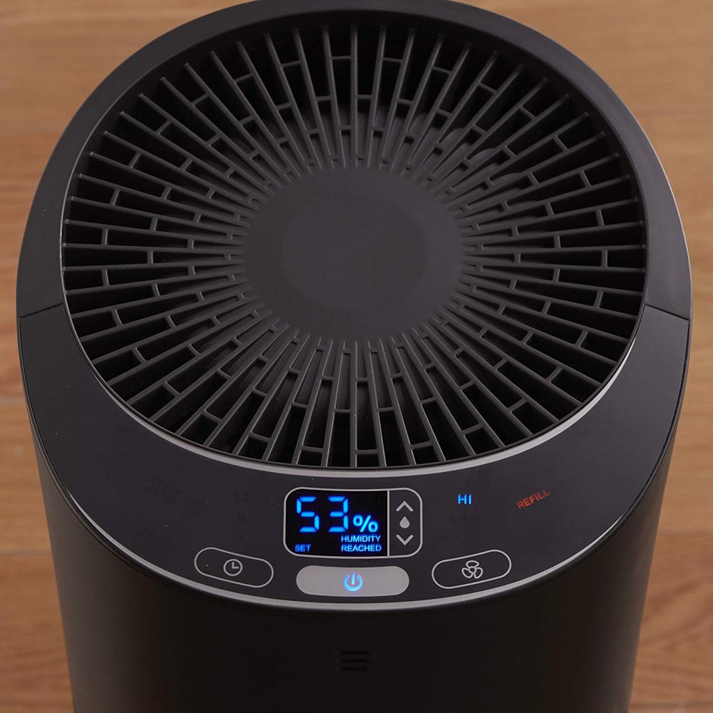 Honeywell Top Fill Cool Moisture Tower Humidifier with Digital Humidistat - Black, HEV620B - Image 3
