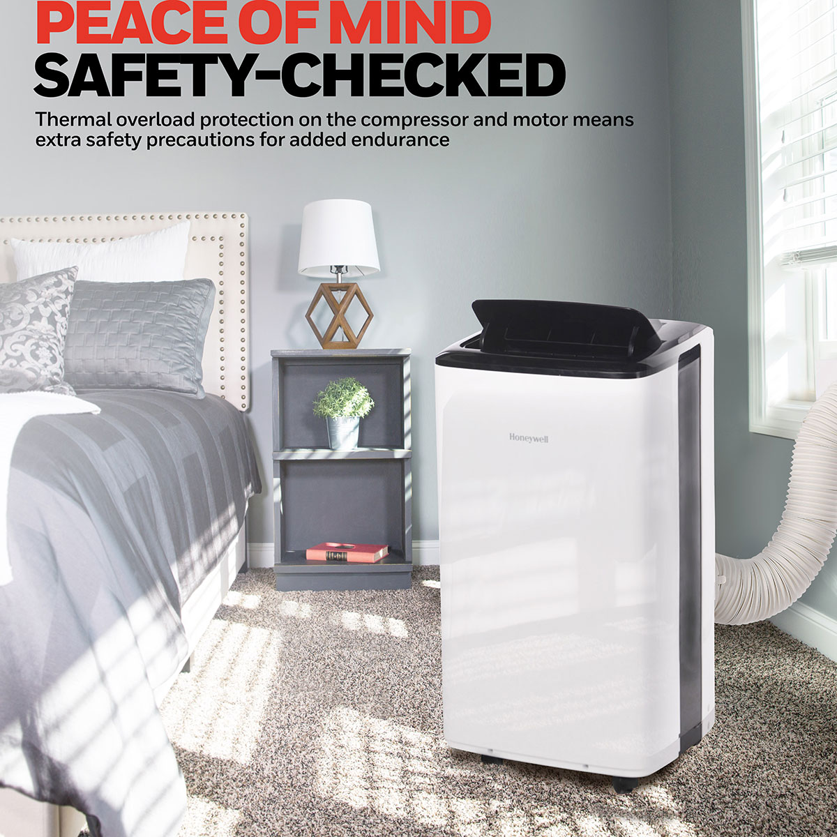 Honeywell 10,000 BTU Smart Wi-Fi Portable Air Conditioner, Dehumidifier and Fan, HF0CESVWK6 - Image 6