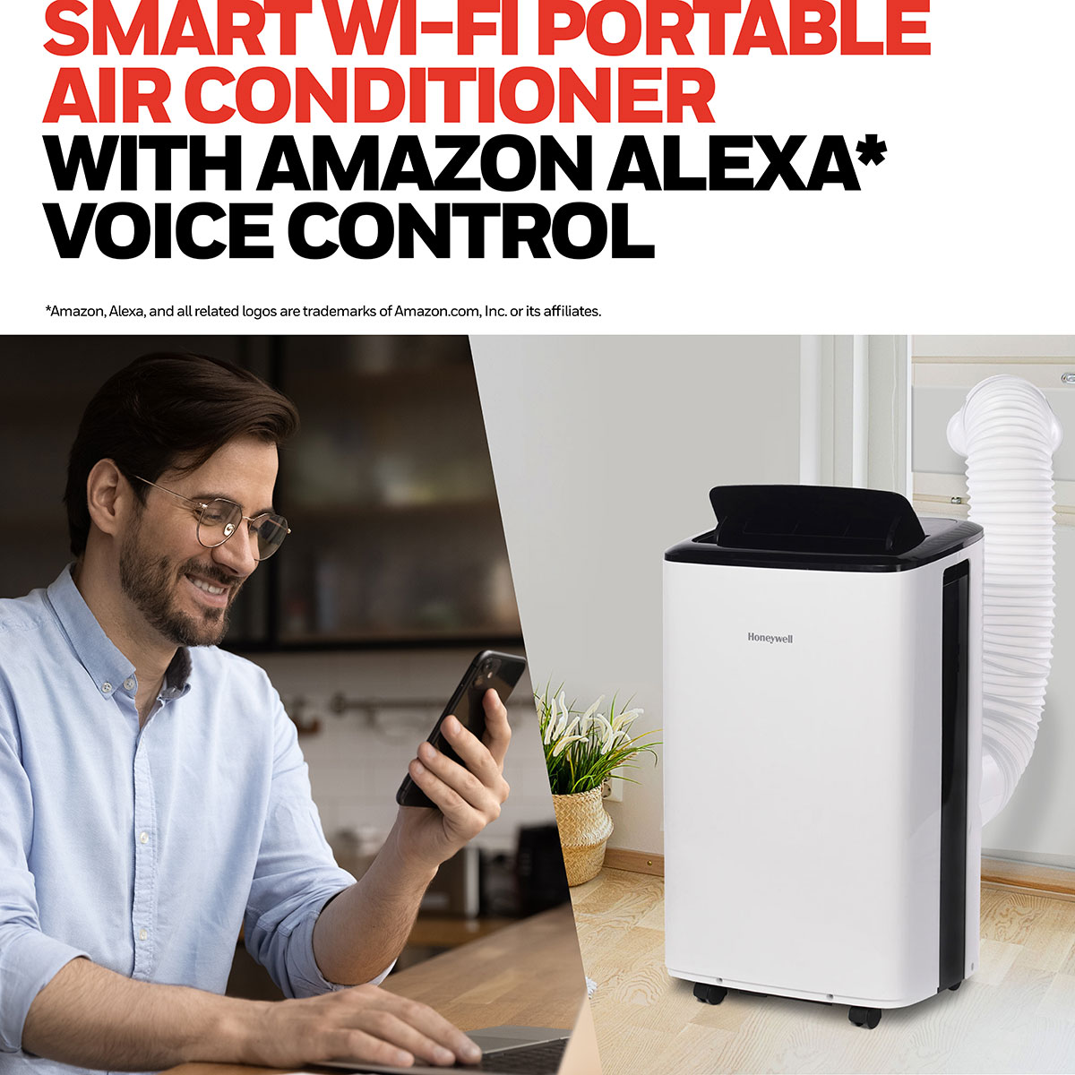 Honeywell 10,000 BTU Smart Wi-Fi Portable Air Conditioner, Dehumidifier and Fan, HF0CESVWK6 - Image 7