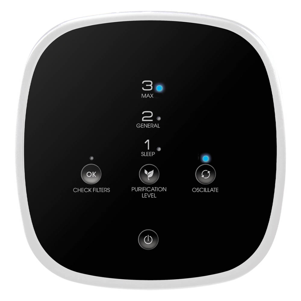 Honeywell Air Genius 3 Oscillating Tower Air Purifier with Permanent Washable Filter- White, HFD300 - Image 4