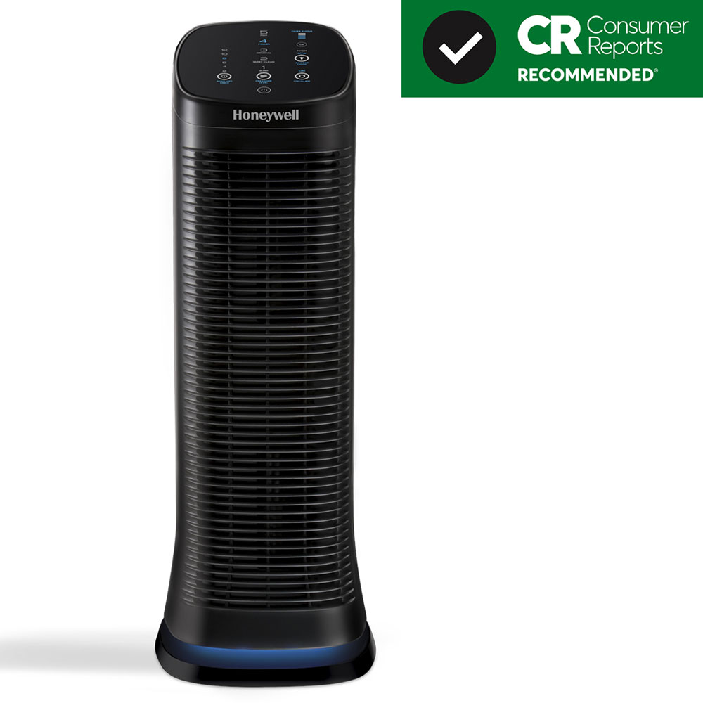 Honeywell Air Genius 5 Oscillating Tower Air Purifier and Odor Reducer - Black, HFD320 - Image 2