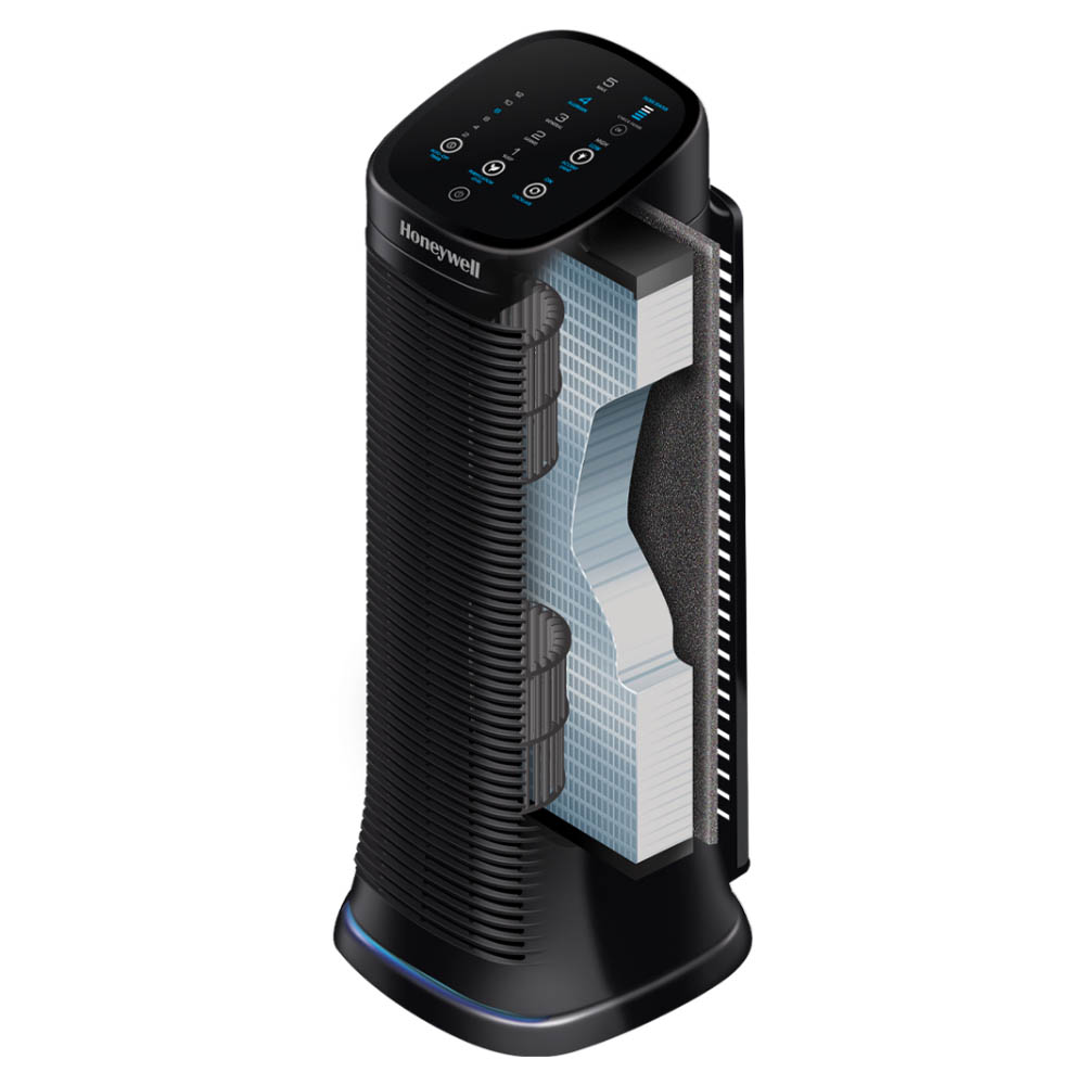 Honeywell Air Genius 5 Oscillating Tower Air Purifier and Odor Reducer - Black, HFD320 - Image 5