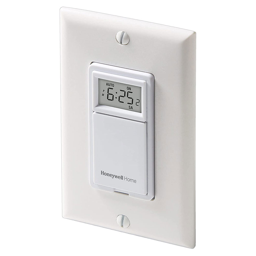Honeywell Home Programmable Light Switch Timer, 40 Watt Minimum Lights Only - RPLS530A, White - Image 2