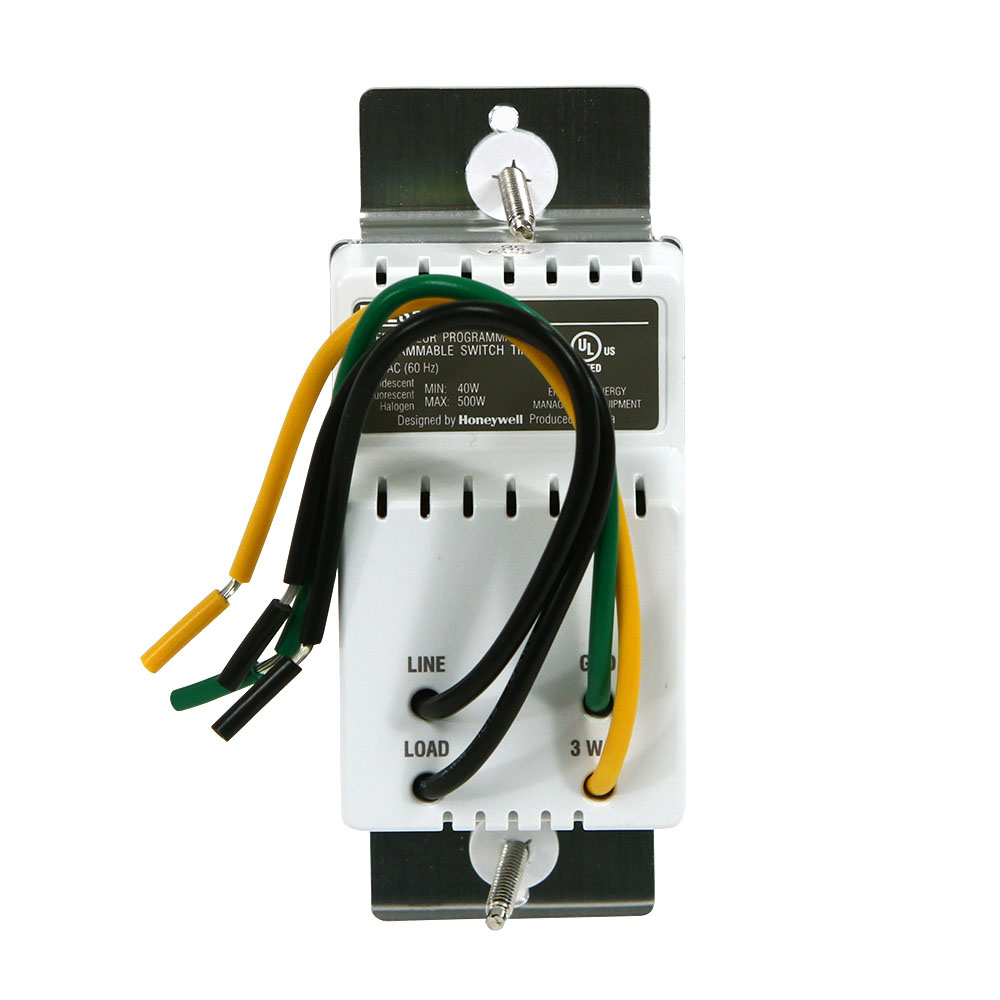 Honeywell Home Solar Programmable Light Switch Timer, 40 Watt Minimum Lights Only - RPLS540A, White - Image 3