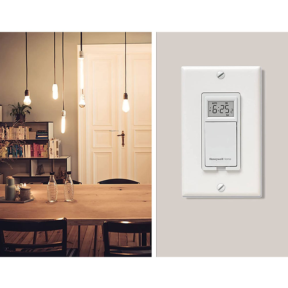 Honeywell Home 7 Day Programmable Light Switch Timer - RPLS730B, White - Image 4