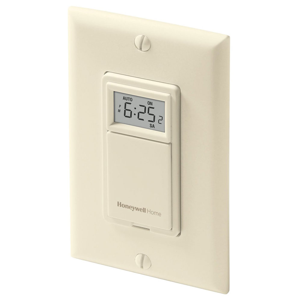Honeywell Home 7-Day Programmable Light Switch Timer - RPLS731B, Almond - Image 2