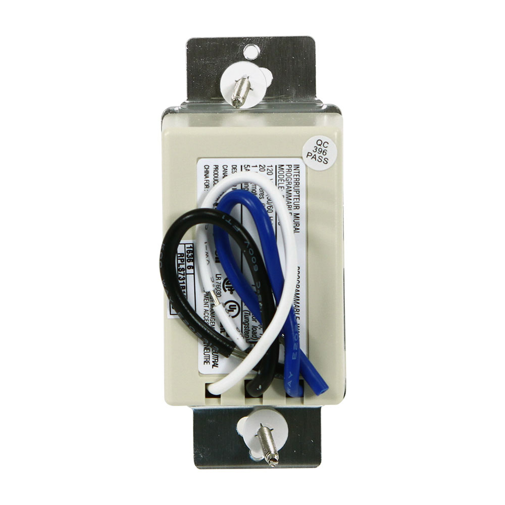 Honeywell Home 7-Day Programmable Light Switch Timer - RPLS731B, Almond - Image 4