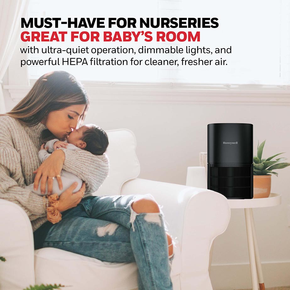 Honeywell Tabletop Allergen Plus HEPA Air Purifier - Black, HPA120B - Image 6